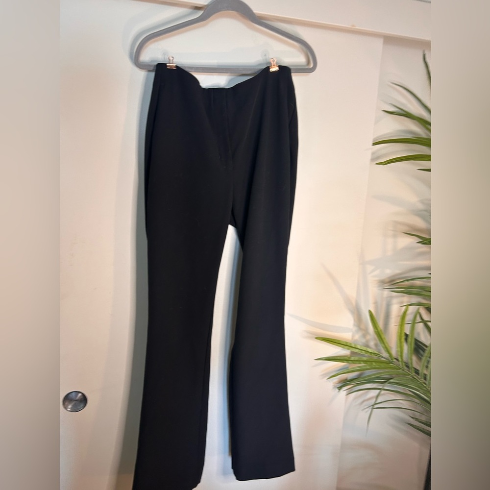 Black boot cut mid rise dress pants size M